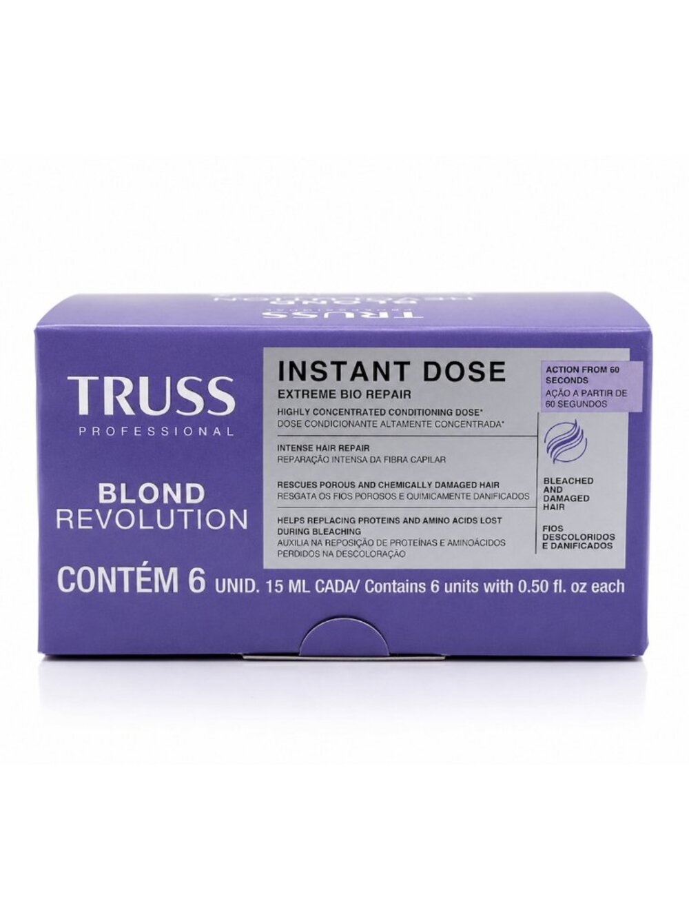 TRUSS Professional Blond Revolution Instant Dose Extreme Bio Repair, 15ml/0.5 oz